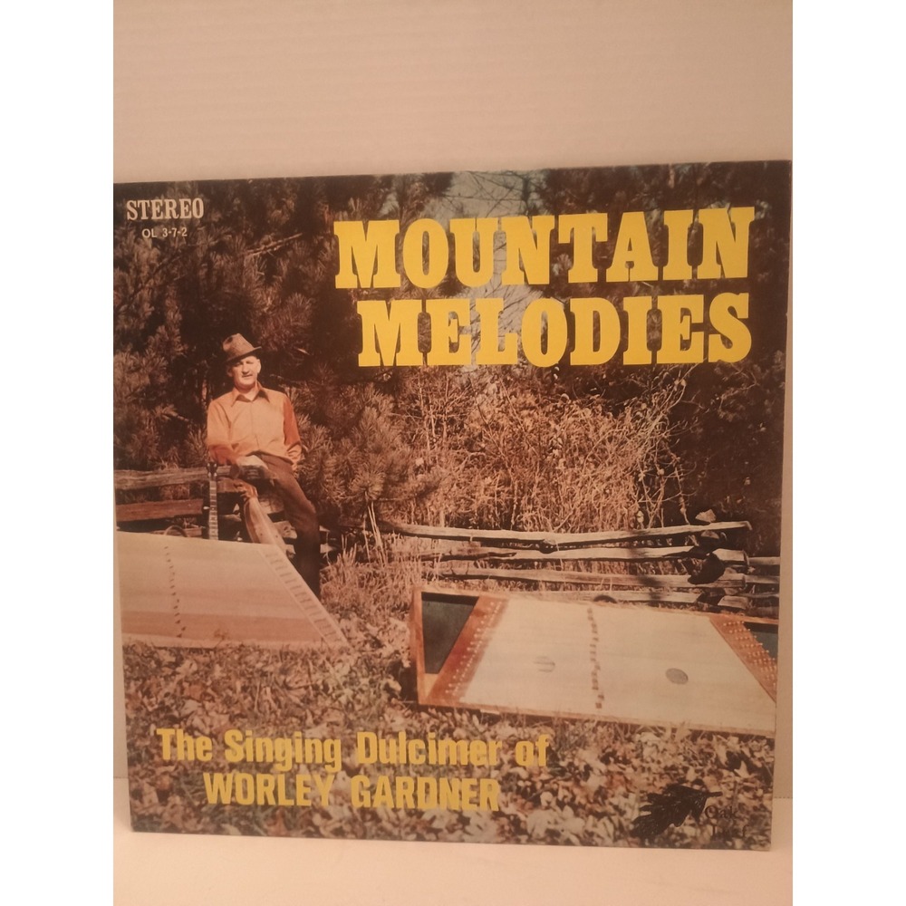 THE SINGING DULCIMER OF WORLEY GARDNER MOUNTAIN MELODIES STEREO RECORD ALBUM